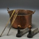 Pejsetilbehør. Brændesæt, brændebukke,  brændespand (5)