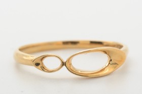 Ring of 14 kt. gold, size 54