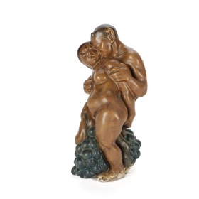 Kai Nielsen for Bing & Grondahl. Satyr and woman with grapes, no. 4023