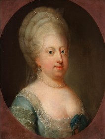 Ubekendt kunsner, 1700-tallet. Portræt af dronning Caroline Mathilde