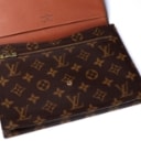 Louis Vuitton. 'Pochette Rabat 23' clutch/ envelope bag by Monogram Canvas