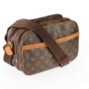 Louis Vuitton. 'Reporter' cross-body shoulder bag in Monogram Canvas