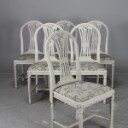 Stolar, gustaviansk stil, modell Axet, 12 st