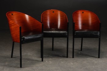 Philip Starck. Et sæt på tre stole, model Costes Chair (3)
