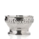 A. Dragsted. Skønvirke bowl of hammered silver
