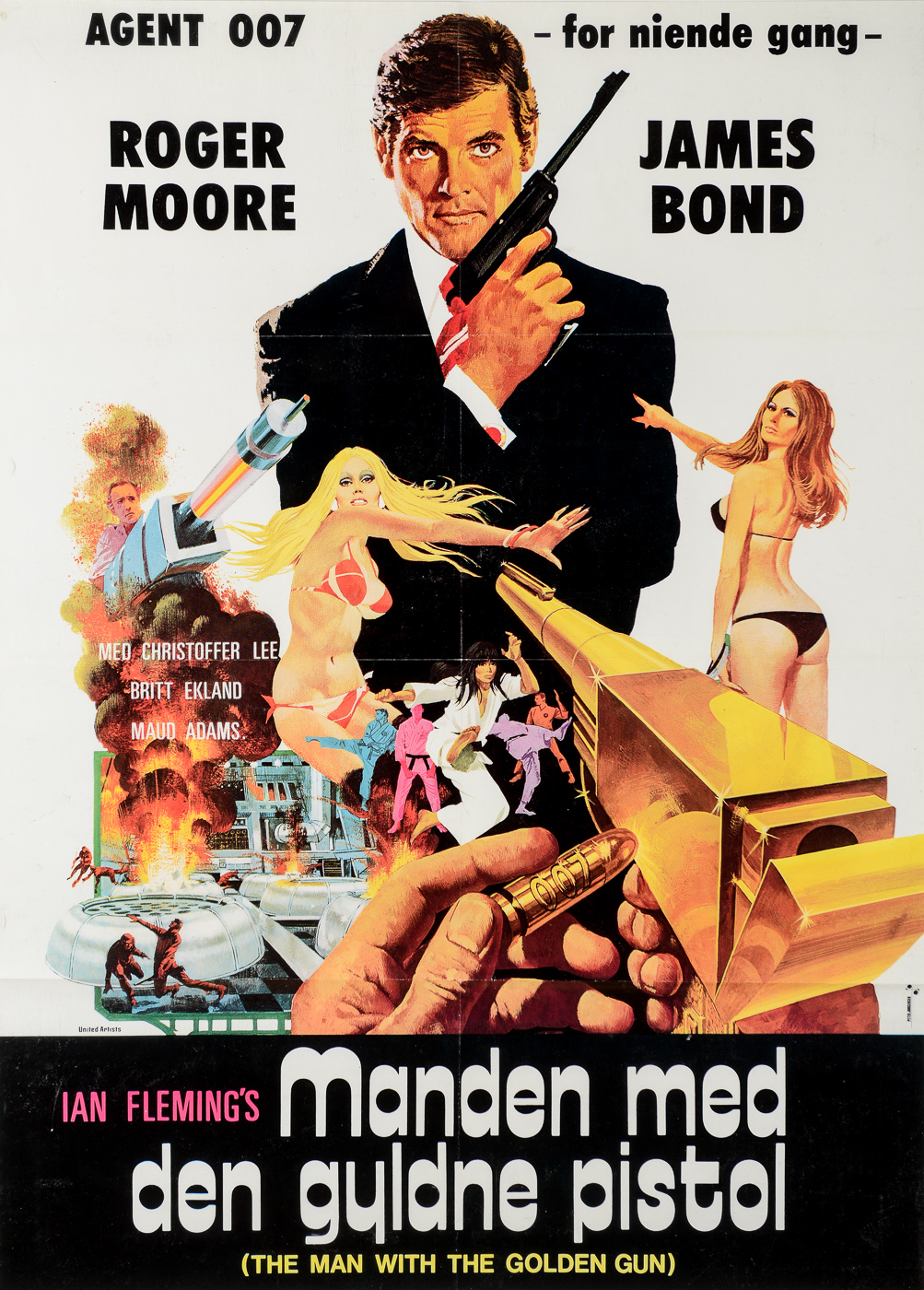 Tre Vintage James Bond Plakater Leve Og Lad Do Manden Med Den Gyldne Pistol Samt Spionen Der Elskede Mig 3 Lauritz Com