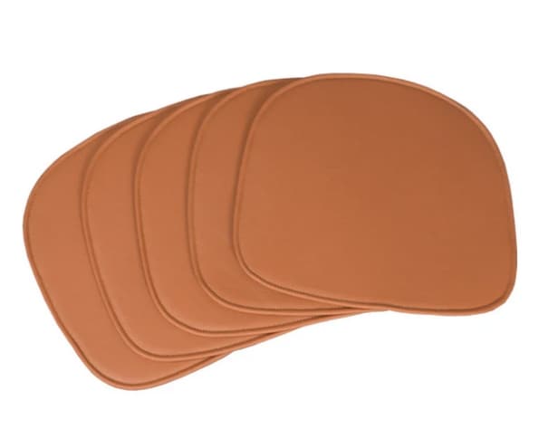 Cushion set for Eames - chairs, cognac (4)