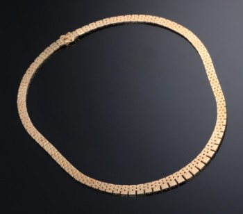 S.V. Glymers Eftf. Murstens halscollier af 14 kt. guld