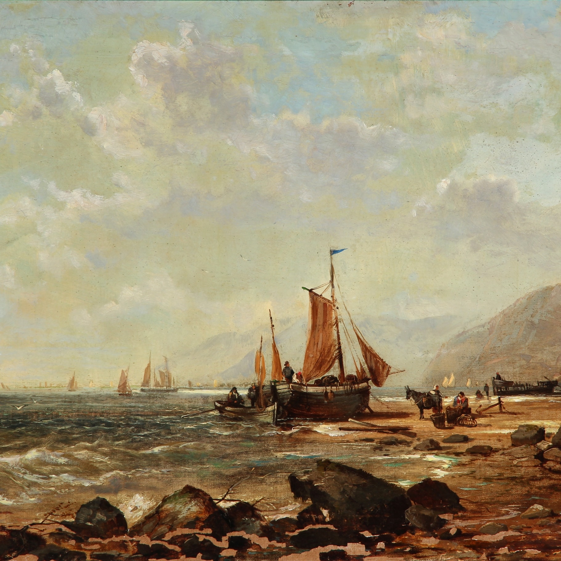 Samuel Phillips Jackson. 'Scene on the Cornish Coast' | Lauritz.com