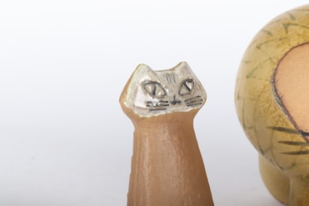 Lisa Larson for Gustavsberg. Figures and vase of glazed stoneware