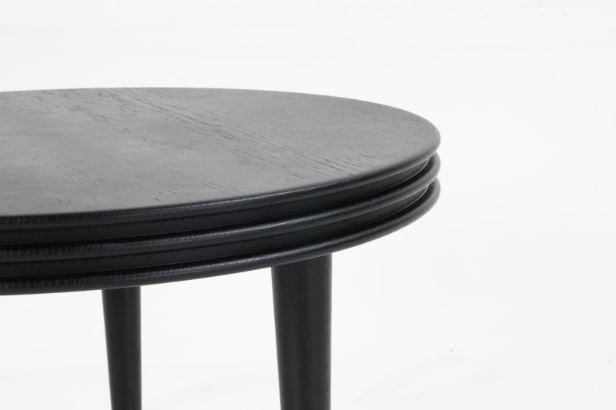 Christian Troels for dk3. Groove coffee table, Ø 60 cm