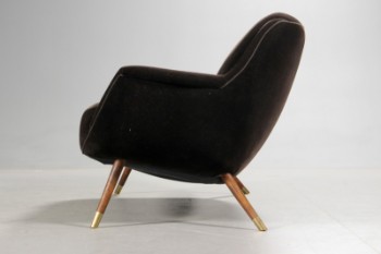 Tysk møbelproducent. Cocktail sofa. To-pers. sofa, nybetrukket, 1950/60erne