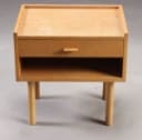 H. J. Wegner. Natbord / sengebord, egetræ