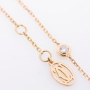 Cartier. Cartier d´Amour XS bracelet in pink gold with brilliant, approx. 0.04 ct.
