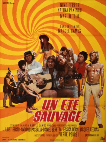 Stor, fransk plakat, Un été sauvage, 1970