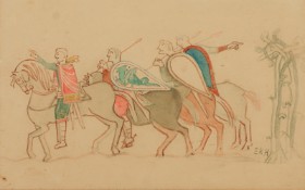 Elise Konstantin-Hansen. Scene fra Bayeux-tapetet