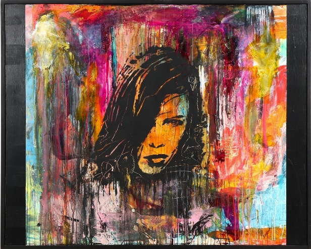 Alf Pedersen. Composition. `Desire` 120x150 cm.