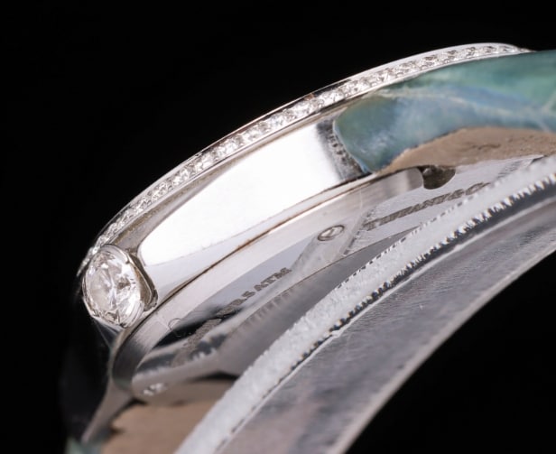 Tiffany & Co. 'Metro'. Ladies' steel wristwatch with diamonds