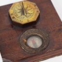 En samling navigationsinstrumenter af messing. (10)