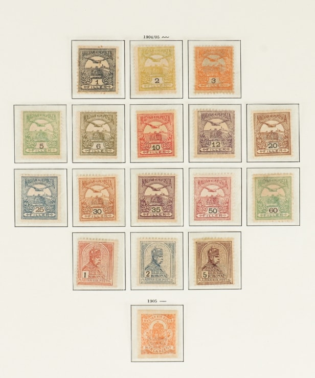 LOT 62. HUNGARY. 1871-1999. Very nice and well-stocked unused/mint collection in 6 Schaubek albums