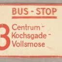 Metalskilte, busskilte. (5)