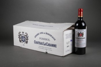 12 flasker Chateau La Cabanne Pomerol 2001 (12)