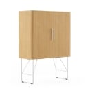 388. Nissen & Gehl for Naver Collection. Venetian blind cabinet of white oiled oak, model AK 2740