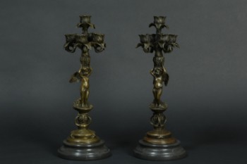 Par Kandelabere i bronze (2)