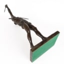 Unknown artist: Sculpture of man with sword and banner