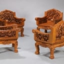 Oriental handmade lounge set with accompanying coffee table (5)