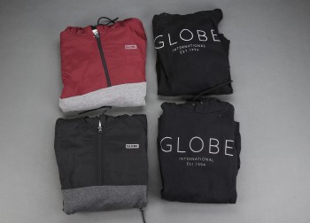 Kr3w og Globe. Fire sweatshirts str. M.  (4)