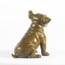 Bronzeskulptur, fransk Bulldog.