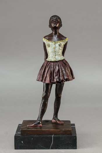 Balletpige i bronze
