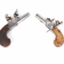 Two small flintlock pistols - late 18th century. (2)