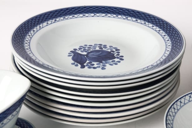 Aluminia / Royal Copenhagen. Tranquebar dinnerware etc.,