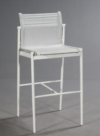 Henrik Pedersen for Gloster. Barstol / havestol model 180 Bar Chair, grå