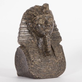 Egyptian granite pharaoh bust - Grand Tour Souvenir