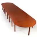 Rud Thygesen & Johnny Sørensen. Conference table made of lacquered teak