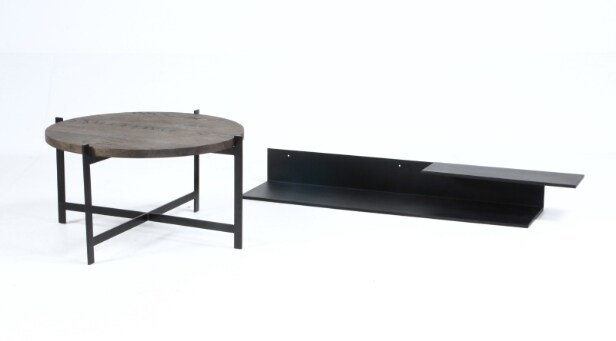 BoShop. Sofabord samt Torna Design. Væghængt hylde (2)