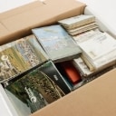 LOT 41. FAROE ISLANDS. Lot in moving box with, among other things, many early year files