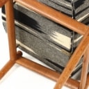 Danish furniture manufacturer 1950/60s: Oak chair with shell-shaped seat and back