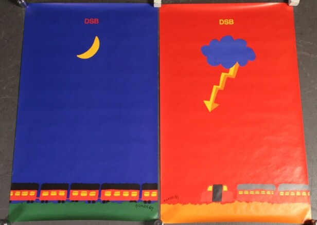 Per Arnoldi, Bo Bonfils m.fl. Plakater, kalender samt bog for DSB (8)
