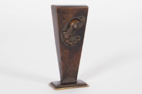 H.F. Bronze. Bronzesignet Art Deco