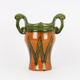 Herman H. C. Kähler (1876-1940) for Kähler: Skønvirke vase af lertøj, ca. 1905