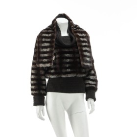 61 - Kopenhagen Fur. Sweater made of knit and mink, size approx. 38