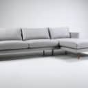 153024, 153025 - Wendelbo. 2.5 seater sofa with right-facing chaise longue