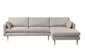 Living & more. 3 pers. sofa med chaiselong - Malte - Sand