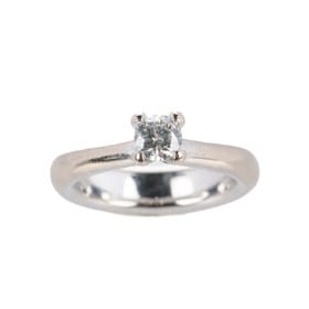 Ole Lynggaard. Klassisk Brillant solitairering, ca 0.50 ct., Str. 52