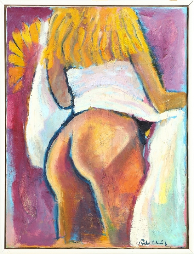 Peter Chris. 'Wedding Dress' oil on canvas.