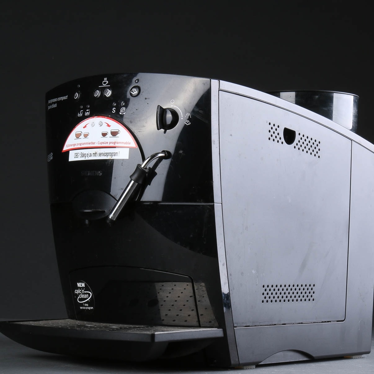 Siemens Espressomaskine, 'Surpresso Compact, Pure Black' | Lauritz.com